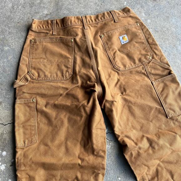Vintage carhartt y2k double knee work wear carpenter pants - Picture 5 of 8